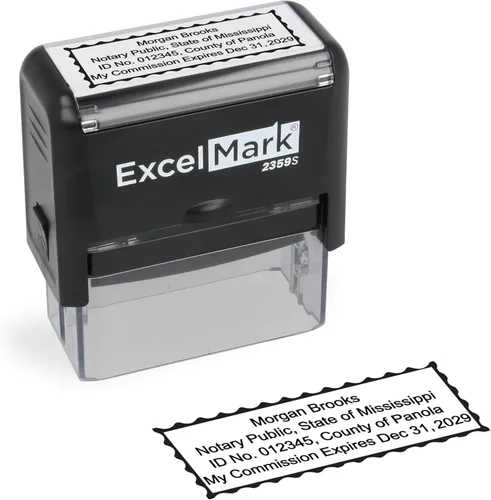 Vista 9 de ExcelMark Sello de Notario para Todos los 50 Estados - Sello Oficial del Estado - Alabama