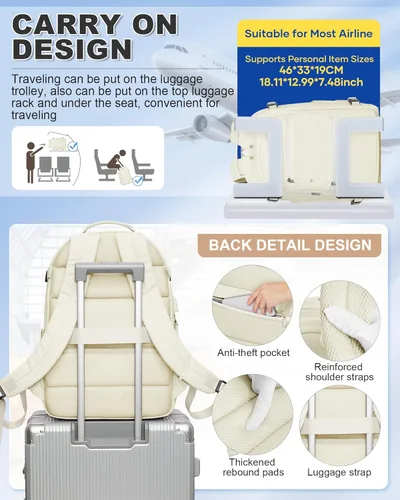 Vista 7 de VGCUB Mochila pequeña al vacío de viaje con bomba eléctrica, sistema de vacío, compresión, impermeable, bolsas universitarias, mochila de mano