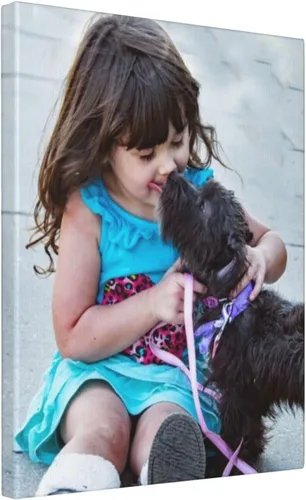 Apego Personalized Canvas Prints with Your Photo, Custom Canvas Wall Art, Print Your Pictures Photos on Canvas, Customized Gifts for Family,