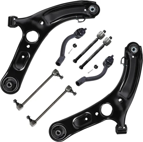 Vista 158 de Detroit Axle - Kit de 8 piezas para Chevy GMC Silverado Sierra Suburban 1500 Yukon Cadillac Escalade 2 brazos de control superior, 2 barras
