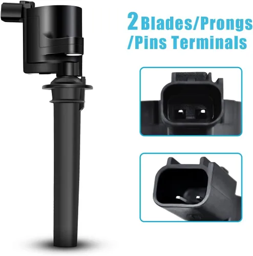 Vista 2 de MAS Paquete de bobinas de encendido compatible con Ford Escape Taurus Mercury Mariner Mazda Tribute 3.0 V6 Reemplazo para DG513 FD495 C1458 FD502