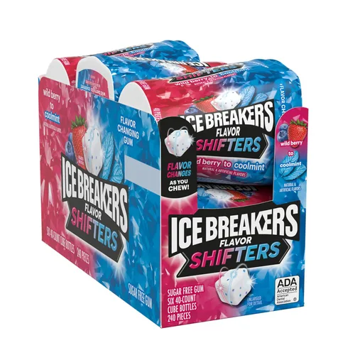 Vista 3 de ICE BREAKERS Flavor Shifters Wild Berry to Coolmint Gum, 6