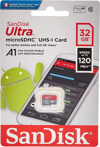 Vista 2 de SanDisk MicroSDHC Ultra® de 32 GB 120MB/s A1 Clase 10 UHS-I