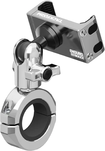 Vista 9 de Tackform Soporte de teléfono negro para motocicleta All Metal – 20MAXX Spring Cradle Abrazadera universal BC3 para manillar de 7/8 pulgadas a