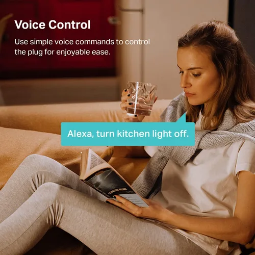 Vista 5 de Kasa Smart Plug Ultra Mini 15A, toma Wi-Fi para el hogar inteligente compatible con Alexa, Google Home e IFTTT, no requiere concentrador