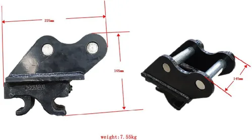 Vista 2 de TYPHON Accesorios de enganche rápido para mini excavadoras Máquina de maquinaria de excavadora Acoplador rápido
