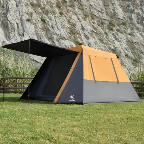 Vista 10 de EVER ADVANCED Blackout 6 Person Camping Tent, Instant Cabin Tent for Family with Vestibule and Large Mesh Windows, 60s Easy Setup, Double Layer