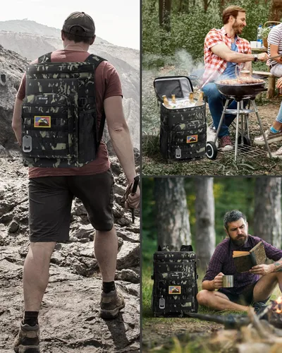 Vista 15 de TACTICISM Tactical Cooler Backpack Insulated Leak-Proof - 24L Heavy Duty Lunch Backpack for Men Women Adults, Soft Ice Chest Backpack as Gift Work