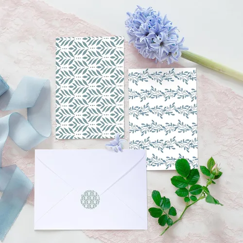 Vista 7 de Tenceur 100 Pack Assorted Blank Note Cards with Envelopes and Stickers Floral Greeting Cards 4 x 6 Inch Stationary Postcards for Office Home