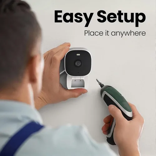Vista 10 de VIMTAG Cámaras 5G/2.4G 4MP para seguridad del hogar, cámara exterior/interior para perro/gato/mascota/niñera/bebé, con cable, visión nocturna a