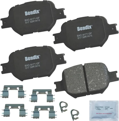 Vista 186 de Bendix Pastillas de freno delanteras de cerámica Priority1 CFC465AK2 para Acura EL 2005-1997, Honda Civic 2011-1996, Insight 2014-2010