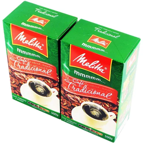 Melitta Café 17.64oz - Tradicional brasileño, 16 onzas (paquete de 2)
