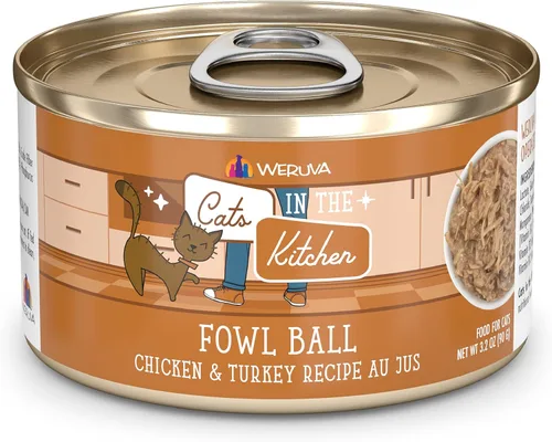 Vista 20 de Weruva Cats in The Kitchen, Kitty Gone Wild with Wild Salmon Au Jus - Alimento para gatos, lata de 6 onzas (paquete de 24)