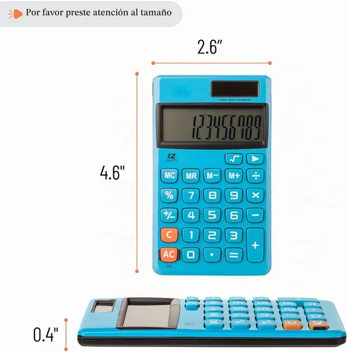 Vista 3 de Mr. Pen - Calculadora de función estándar, 12 dígitos, calculadora solar, calculadoras básicas de oficina (paquete de 2)