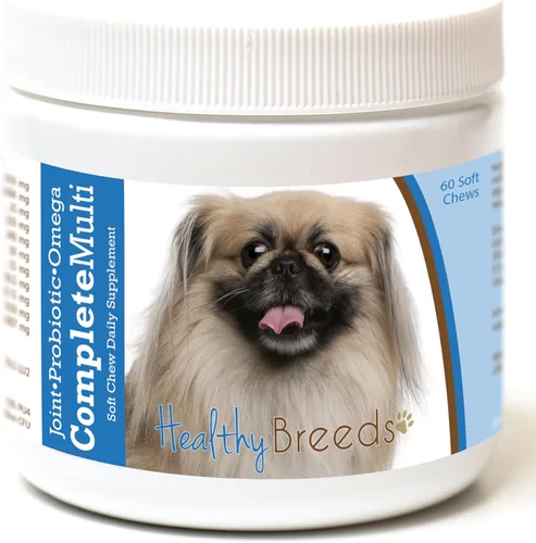 Vista 235 de Healthy Breeds Cavalier King Charles Spaniel - Multivitamínico todo en uno, completo con probióticos, glucosamina, condroitina y omegas, 60