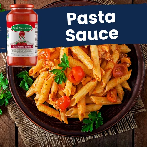 Vista 5 de La San Marzano Salsa Arrabiata, 24 onzas, salsa para pasta hecha en Italia, tomate multiusos de primera calidad, todo natural, dieta mediterránea