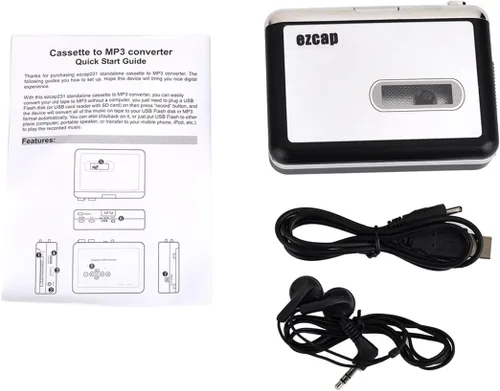 Vista 7 de Y&H Reproductor de cinta de casete Grabación a MP3 Convertidor Digital,Captura de casete USB, Guardar en la unidad flash USB directamente,No