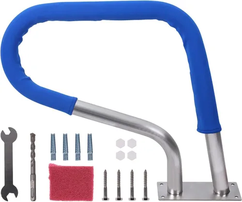 Barandilla para piscina, barandilla de escalera de acero inoxidable 304 a prueba de óxido, capacidad de carga de 250 libras, barandilla para piscina