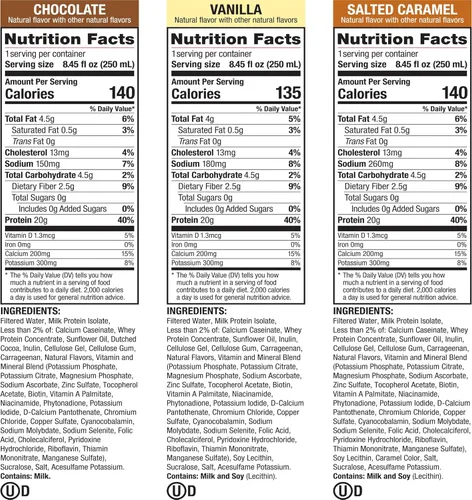 Vista 6 de Labrada Lean Body Triple Taster Pack On-The-Go Whey Blend - Batido de proteínas de suero, cero azúcar, sin gluten, enriquecido con 22 vitaminas