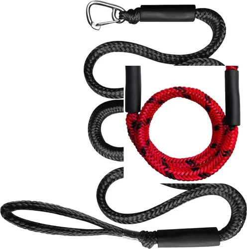 Vista 13 de Cuerda elástica para muelle de barco, cuerda de amarre elástica con flotador de espuma para pontón, moto acuática, SeaDoo, WaveRunner, kayak