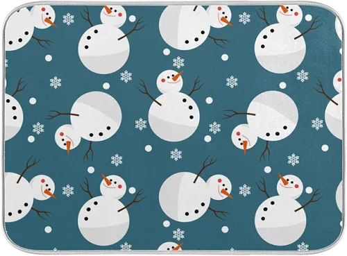 Vista 71 de Tapete de secado de platos súper absorbente, tapete de microfibra de secado rápido, 16 x 18 pulgadas, almohadilla de secado de platos de cocina