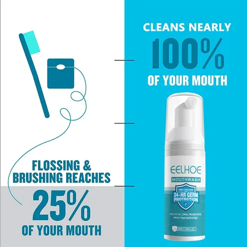 Vista 4 de 3 piezas de espuma de pasta de dientes para enjuague bucal, eliminación de manchas, blanqueamiento dental, cuidado bucal, limpieza profunda