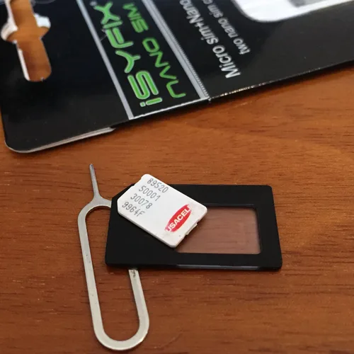 Vista 4 de iSYFIX Convertidor de adaptador de tarjeta Nano SIM 4 en 1 PARENT