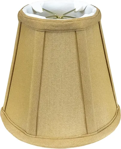 Royal Designs, Inc. BS-707FC-6AGL Deep Empire Basic - Pantalla para lámpara con clip de llama, 3.5 x 6 x 5.75 pulgadas, color dorado antiguo