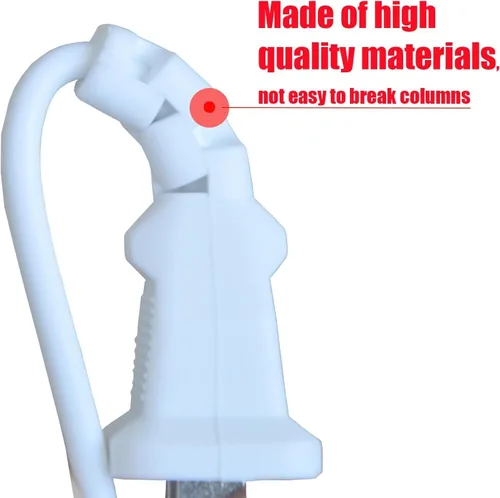 Vista 4 de Cable de extensión negro de 6 pies delgado de 2 clavijas para uso en interiores y exteriores con una sola toma de corriente, ideal para luces