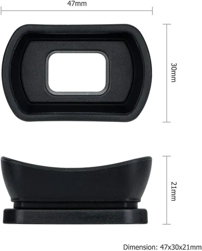 Vista 2 de KIWIFOTOS Tapa de visor suave larga para Nikon D750 D780 D610 D600 D7500 D7200 D7100 D7000 D5200 D5100 D5000 D3500 D3400 D3300 D3200 D3100 D3000