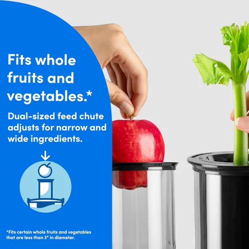 Vista 3 de Exprimidor NutriBullet Pro, Exprimidor Centrífugo para Frutas, Verduras y Preparación de Alimentos, 27 Onzas/1.5 Litros, 1000 Vatios, Plata, NBJ50200