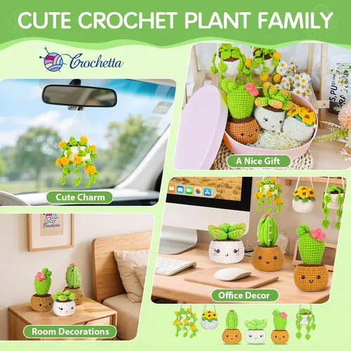 Vista 50 de Kit de ganchillo para principiantes, kit de inicio de ganchillo con tutoriales en video paso a paso, kits de aprendizaje para adultos y niños