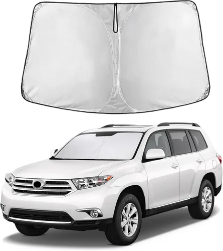Vista 214 de Parasol para parabrisas para Rivian R1S 2022-2024 2025 compatible con EcoNour material de poliéster 240T, visera solar para coches, reflector que