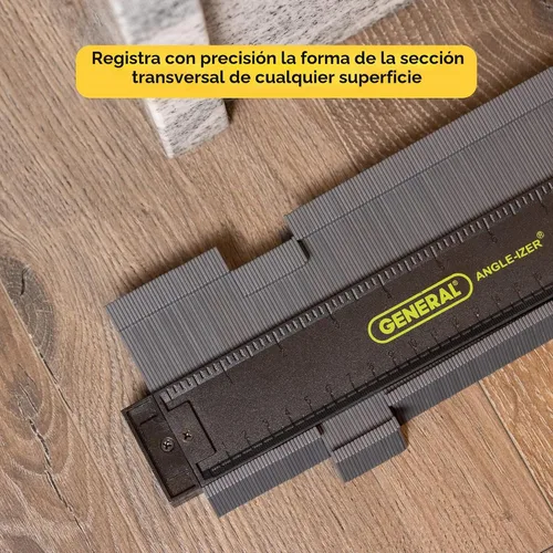 Vista 5 de General Tools Medidor de Contorno 833 - Buscador de Ángulo de 10" Herramienta para Mejoras del Hogar - Gadgets para Hombres