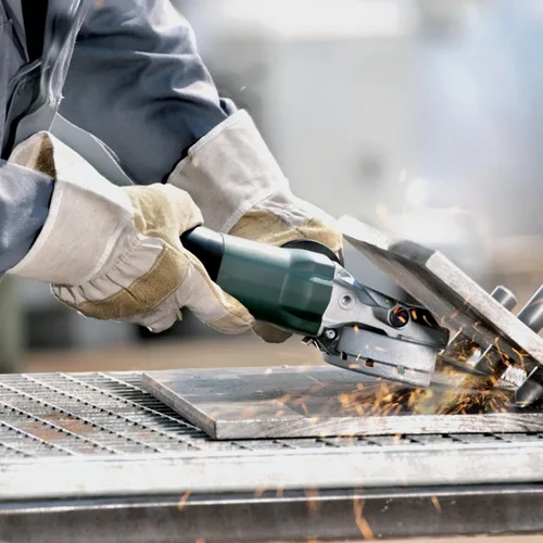 Vista 5 de Metabo WEF9-125 Flat Head Angle Grinder, 4-1/2-Inch-5-Inch, Green/Black