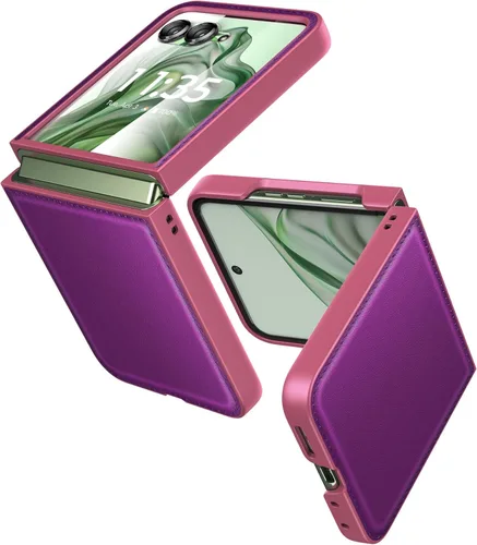 Vista 8 de Eastcoo Funda delgada para Moto Razr Plus 2023, [película frontal dura transparente incorporada + parte trasera de policarbonato duro]