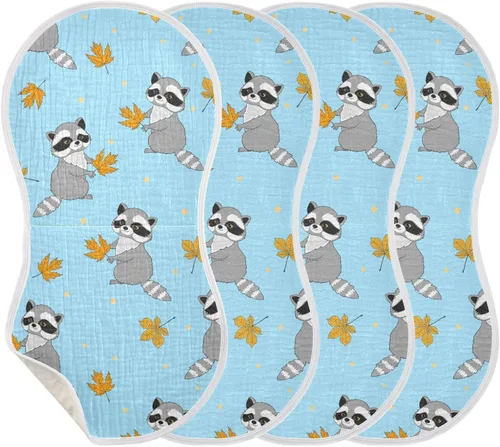 Vista 23 de Lindos paños de muselina de panal de abeja para bebé, 1 paquete de 100% algodón, baberos para niño y niña