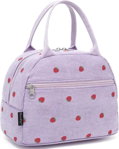 Vista 8 de Bolsa de almuerzo aislada FlowFly - Bolsa de asas organizadora para mujeres/hombres, Alpaca