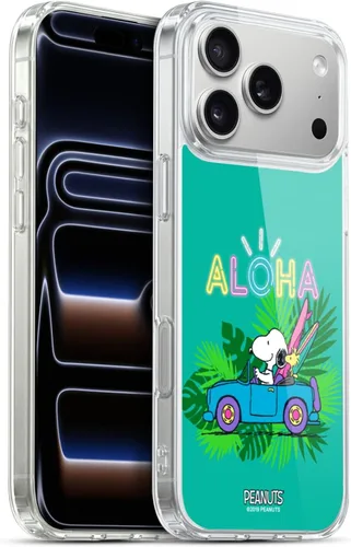 Vista 68 de Head Case Designs Funda de gel suave con licencia oficial de Peanuts Tropical Surf Snoopy Aloha Disco compatible con Apple iPhone 13 Mini
