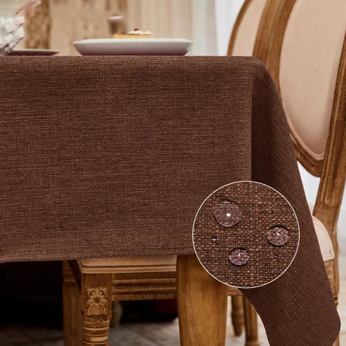 Vista 32 de Balcony & Falcon - Mantel rectangular de peso pesado clásico, lavable, antiarrugas y resistente al agua