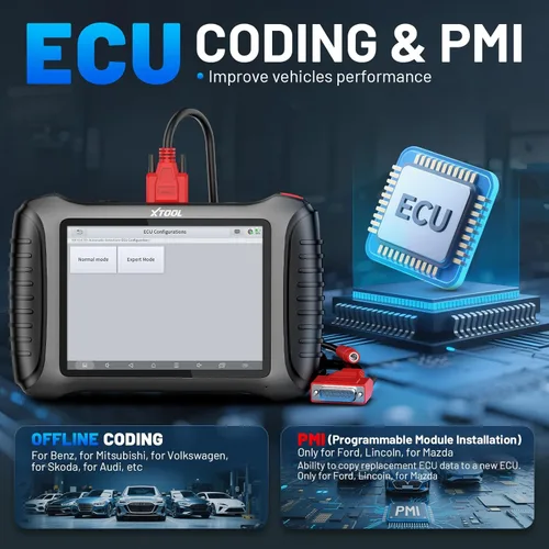Vista 5 de XTOOL IP900 Herramienta de escaneo bidireccional Versión 2026 mejorada del escáner D7, herramienta de diagnóstico escáner OBD2, codificación ECU