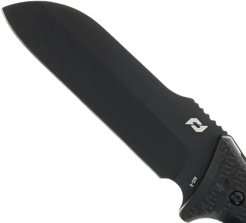 Vista 2 de Schrade Delta Class Bedrock Sheepsfoot Fixed Blade with 10.4in Stainless Steel Blade, TPE Handle for Outdoor Survival, Camping, Bushcraft