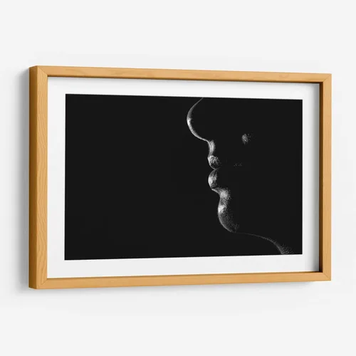 Vista 6 de Canvas Lab Secret by Paulo Ávila 23 x 15 in Fine Art Framed Print, Frame Color: Black, With Mat Black and White, Minimalist, Nude, Modern