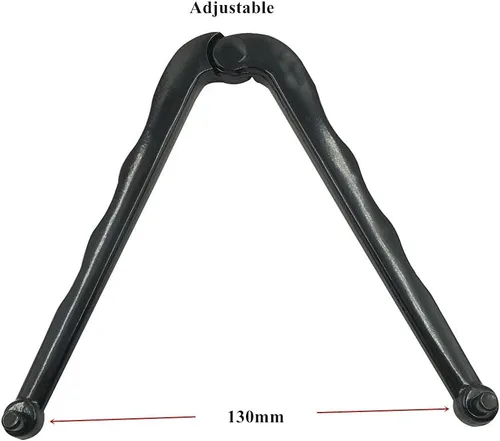 Vista 3 de GBJ 2 alicates ajustables para tuercas redondas con agujeros perforados, acabado negro universal (0.079 pulgadas)