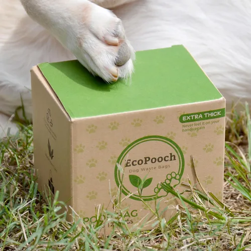 Vista 3 de Bolsas de basura para perros – Bolsas de excremento de perro 100% compostables reales, bolsas biodegradables, bolsas para perros popo – inodoras