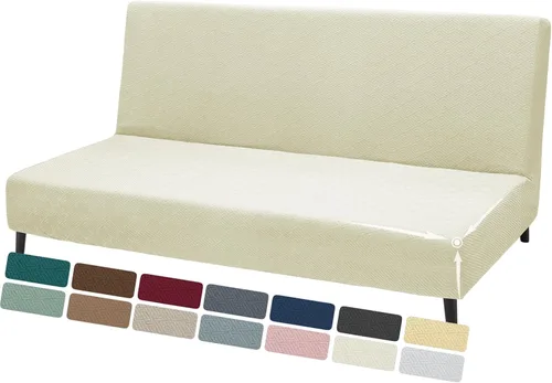 Vista 15 de ZNSAYOTX - Fundas elásticas para futón de tamaño completo 2025, fundas para sofá cama sin brazos de moda, funda de futón suave y duradera para cama