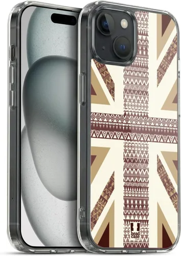 Vista 188 de Head Case Designs Blue Gingham Union Jack Collection - Funda de gel suave compatible con Apple iPhone 7 Plus/iPhone 8 Plus