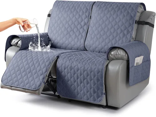 Vista 17 de TAOCOCO Fundas reclinables 100% impermeables, con correas para las piernas, funda de sofá reclinable reversible para silla reclinable, protector