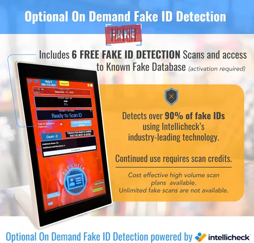 Vista 4 de Minor Decliner Smart ID Scanner - Detecta identificaciones caducadas y clientes menores de edad - Puede actualizar para detección de identificación