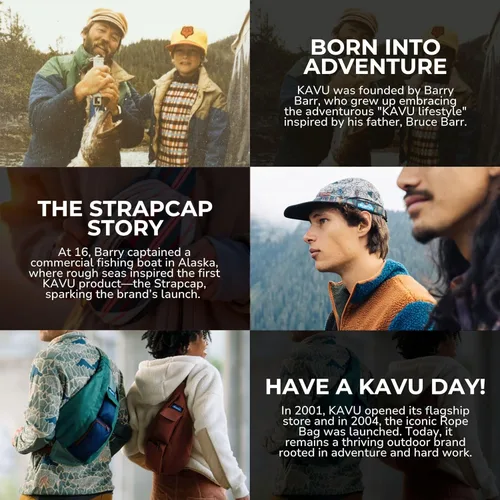 Vista 7 de KAVU - Bolso con correa de cuerda, mochila para senderismo, campamento y viajes